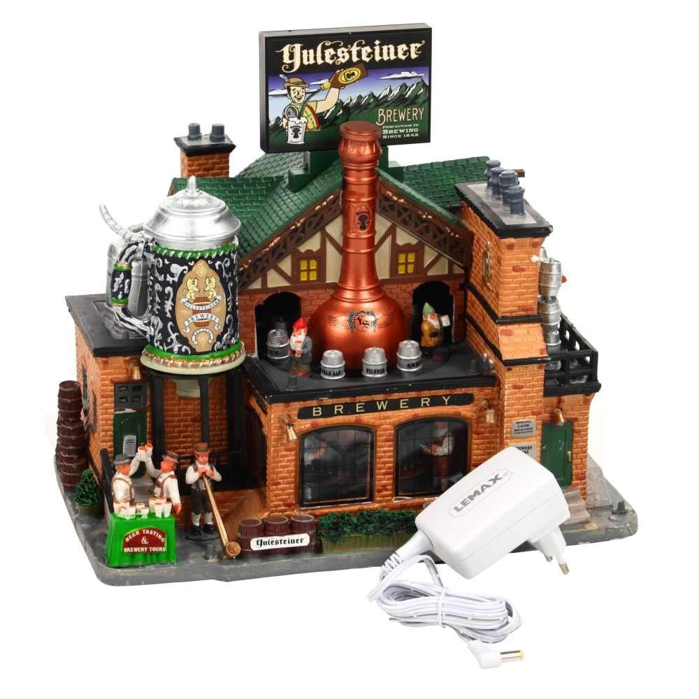 Lemax Yulesteiner Brewery Animated Building - With 4.5V Adapter #05073