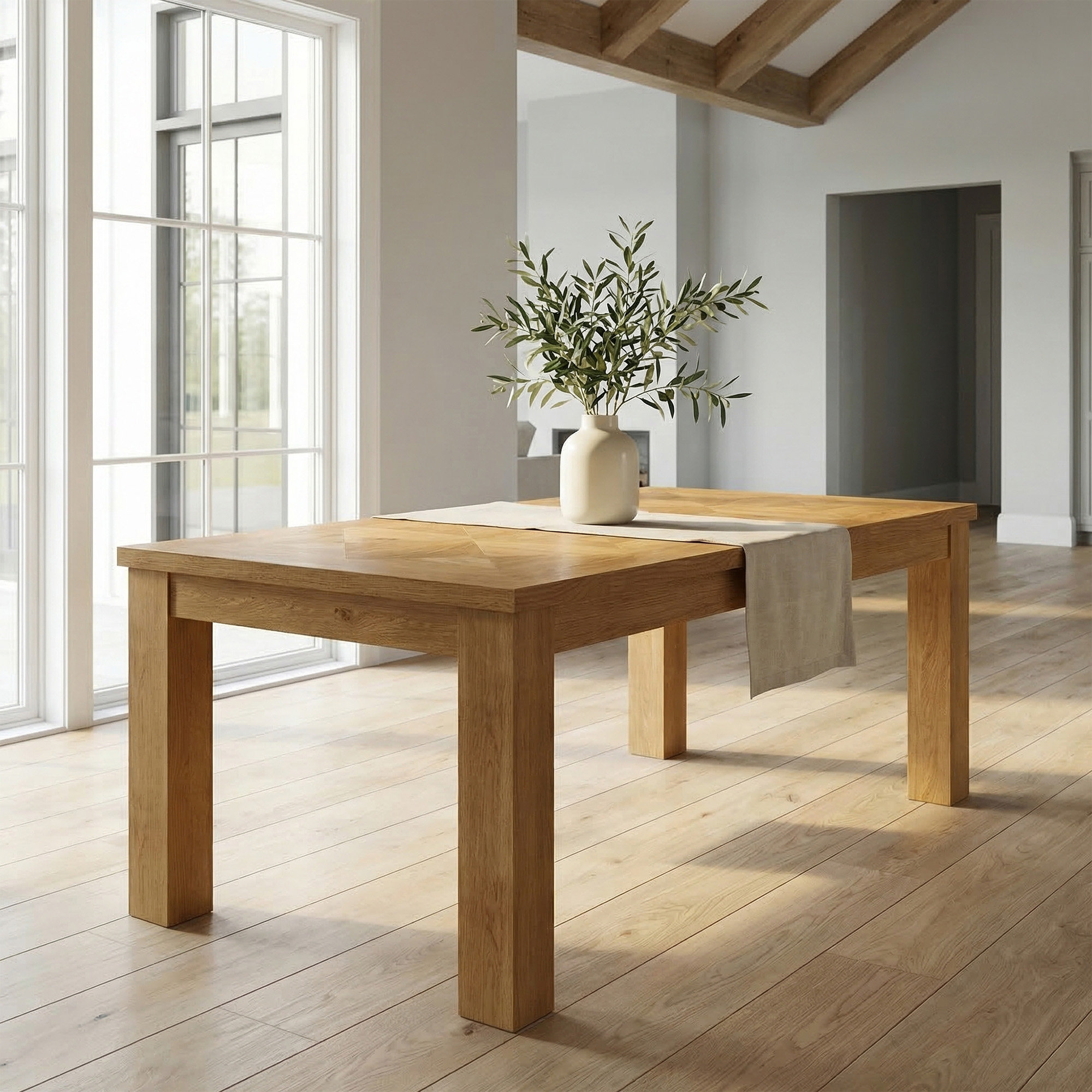 Dutton Dining Table, Mid Tone Oak