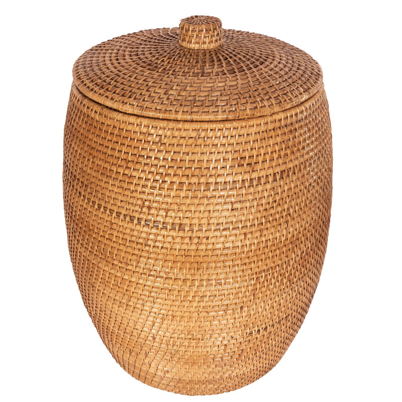 Panier à linge avec doublure Canterbury Home Beehive, Brun miel