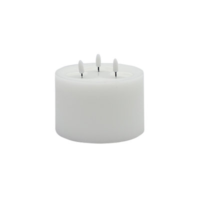 3 Wick Small Flameless Candle