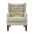 Upholstered Button Tufted Wingback Chair-26601846