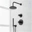 Vassor Pressure Balance Shower System with Hand Shower - Matte Black-2099630833
