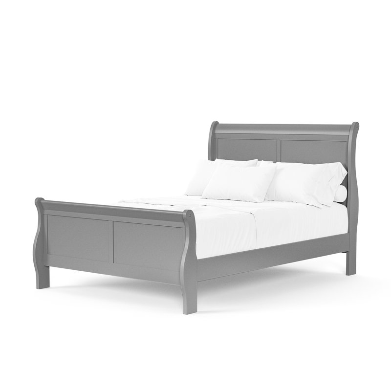 Lit-bateau Emelinda, Double, Gris