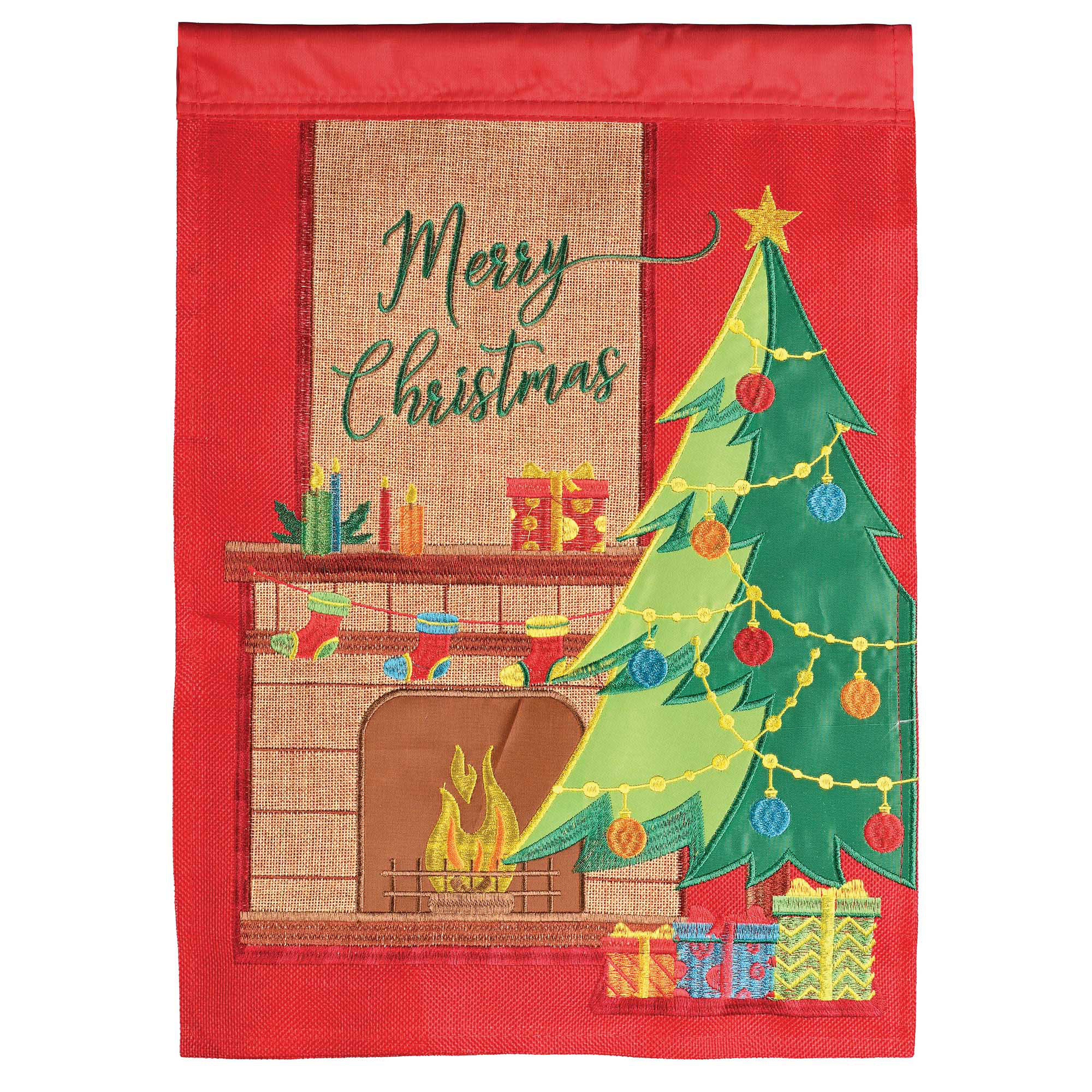 Dicksons Inc Tree Merry Christmas 2-Sided Polyester Flag | Wayfair