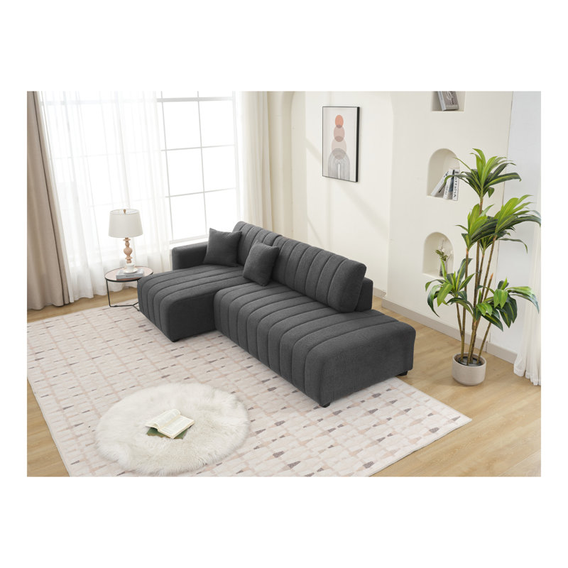 Canapé modulaire Jessica, Gris foncé