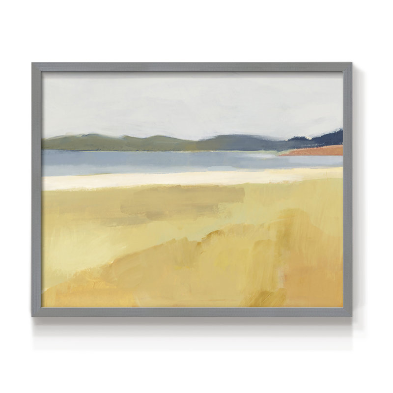 Ochre Seaside II -Framed Print - Restickable