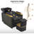 Backwash Shampoo Station Chair with Porcelain Ceramic Hair Wash Bowl for Salon
