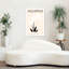 Aquarius Orchid Minimal Elegant Modern Abstract Orchid Flower Landscape Wall Art Print 1 Piece Wrapped Canvas Wall Art-1070476014