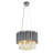 Transitional 6 Light Chrome Crystal Round Chandelier-158302513-181847045
