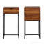Aliveya 40cm W Metal Bedside Table