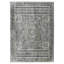 Tapis gris anthracite et gris médaillon 5 pi x 8 pi
