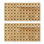 Tablette de rangement en bois avec panneau modulaire en bois avec 2 panneaux perforés