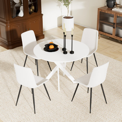Round Dining Table Set For 4