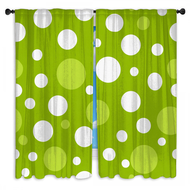 Paire de rideaux obscurcissant à pois - 2 panneaux, 40 po x 50 po - 2 panneaux, Transparent