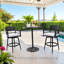 Chaises de bar pivotantes 2 pièces Modern Outdoor - Structure en aluminium avec braise-1717838540
