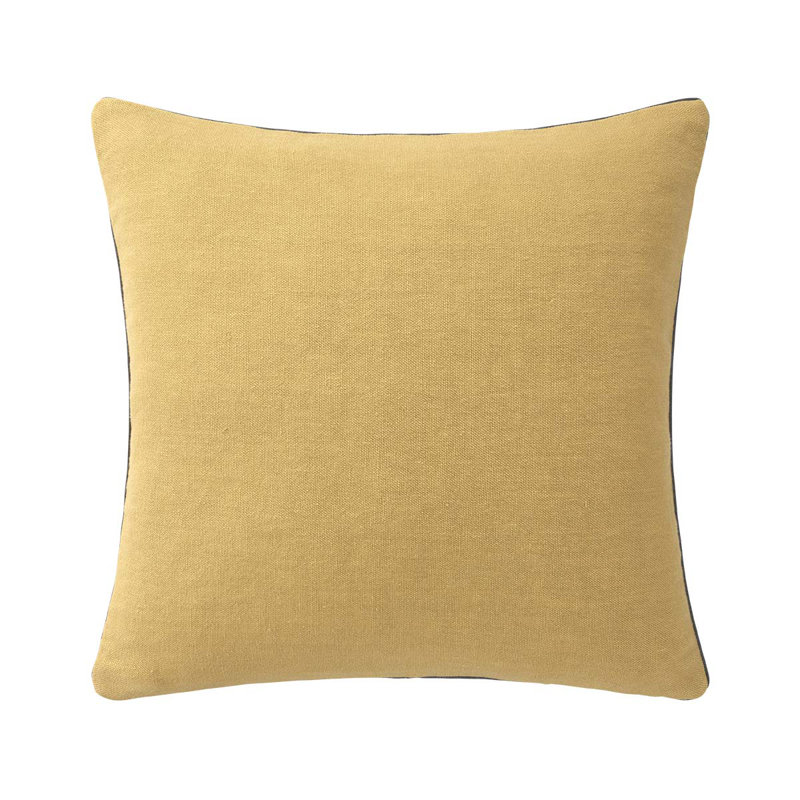 PIGMENT Linen Pillow Cover & Insert, Square 18", Yellow