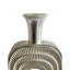 Vase à fleurs Peny, 22 pouces, col étroit, base en résine argentée