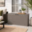 Boîte de rangement en résine 120 gallons pour l'extérieur durable et résistante aux intempéries-128773628
