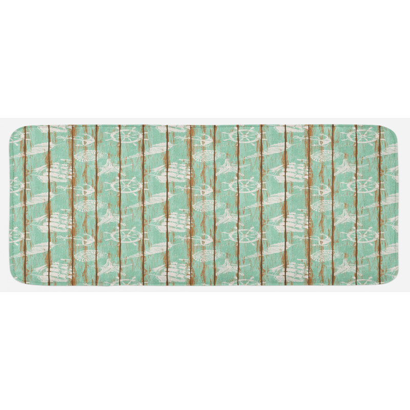 Tapis de cuisine de roue de navires