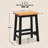 Counter&Bar Solid Wood Backless Stool (Set of 2)-1923952477