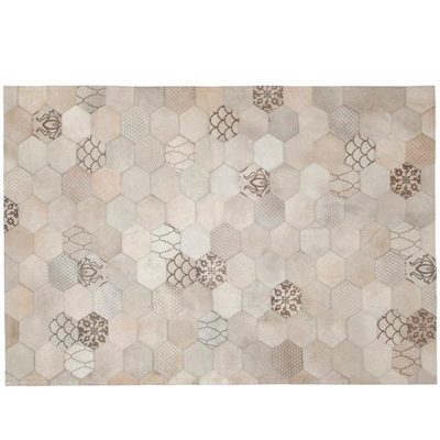 Art Hide Cowhide Area Rug in Cream