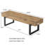 Banc de salle à manger 59 po, bancs de table de cuisine d'intérieur de ferme-1824663410