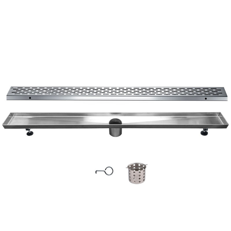 Yangtze River Stainless Steel Rectangle Shower Invisible Long Linear Floor Drain