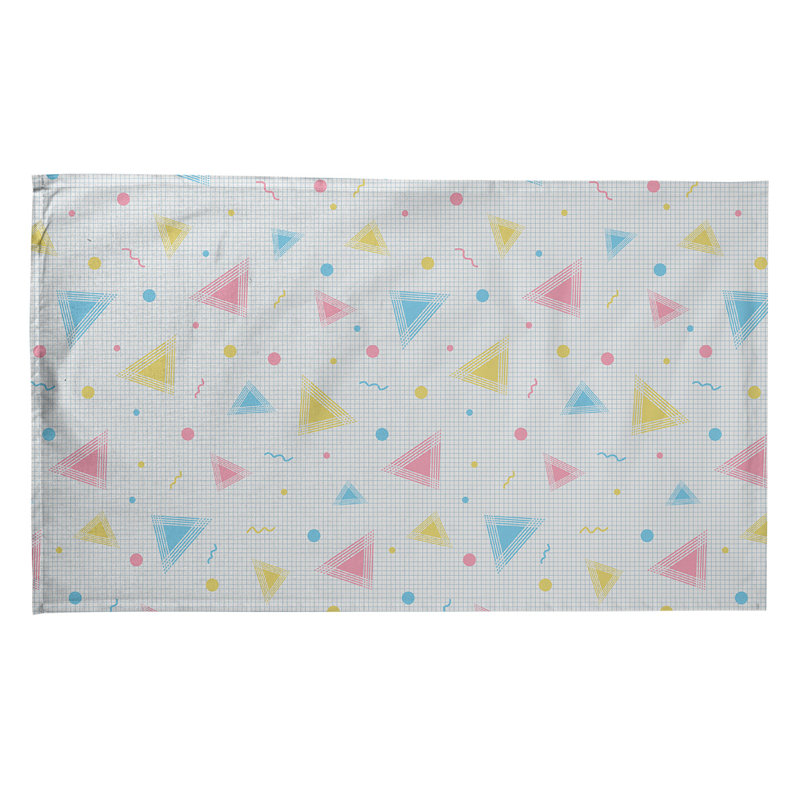 Mcguigan Tea Towel Kitchen Towel, Poly Twill, Yellow/Pink/Blue