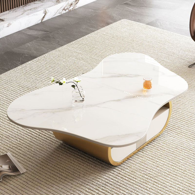 Table basse Modern Modern Butterfly, Doré