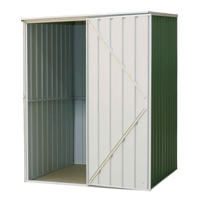 Ashleyn 5 ft. W x 5 ft. D Galvanised Steel Pent Tool Shed