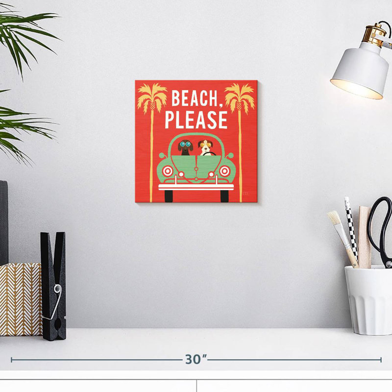 Beach Bums Beetle, 10" H x 10" W