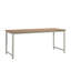 Bureau avec dossier mobile, finition brune