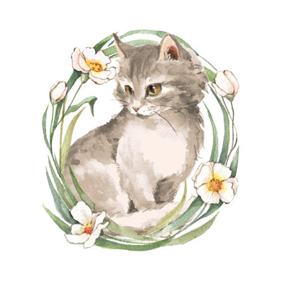Cat - Wrapped Canvas Painting
