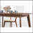Retro Chestnut Dining Table With Angled Legs