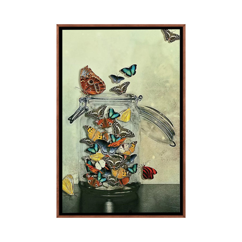 Freedom by Heather Landis - Print on Canvas, 66.04 cm H x 45.72 cm W, Classic Brown Wood Framed