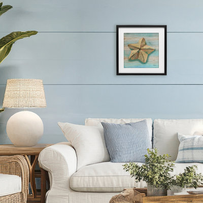 Rustic Coast Teak, reproduction d'art sous verre, conception de Paul Brent