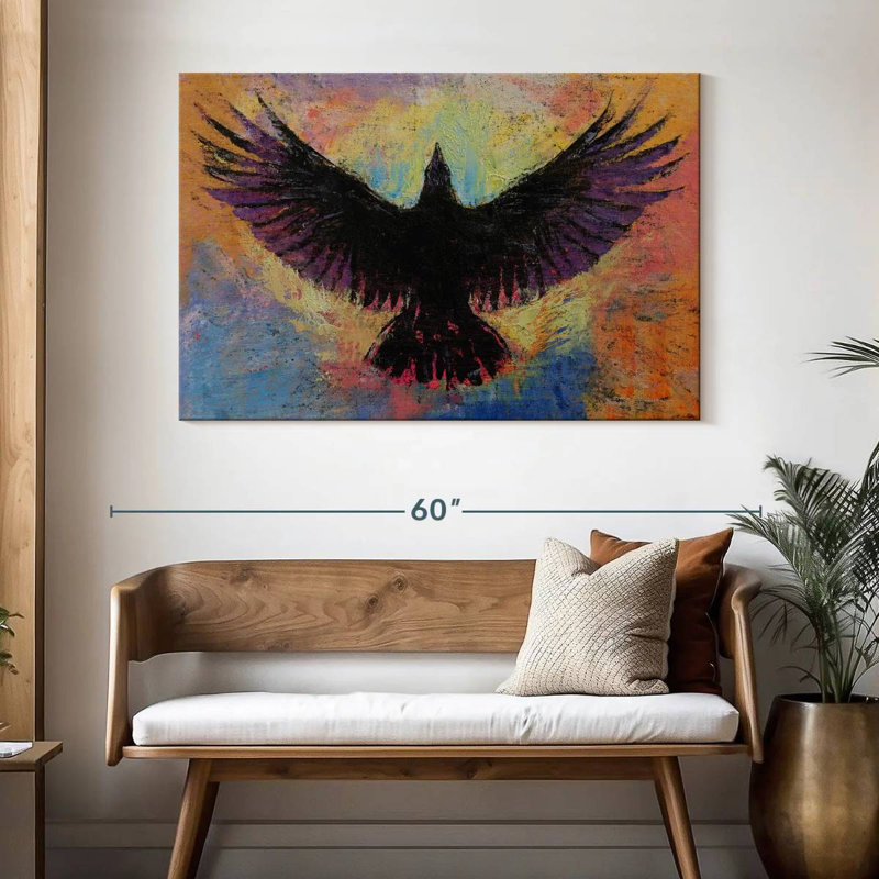 Brampt Crow, 32" H x 48" W