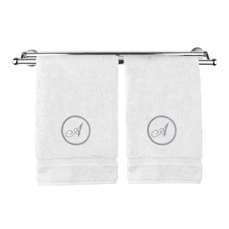 Madaras Hand Towel, White/Silver, A