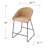 Kyle Counter Stool with Metal Frame