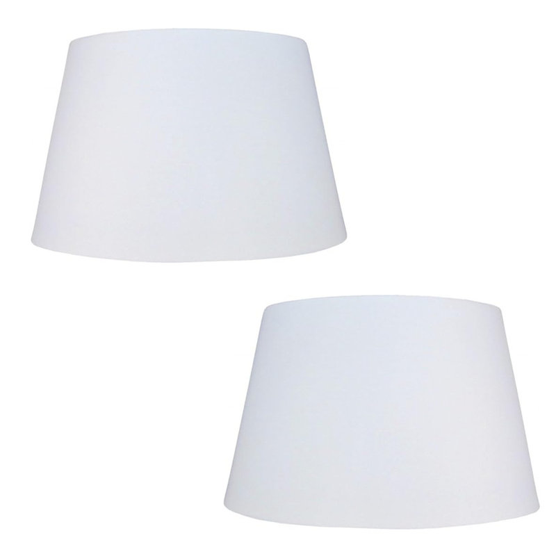Talaina 25cm H Cotton Lamp Shade, White