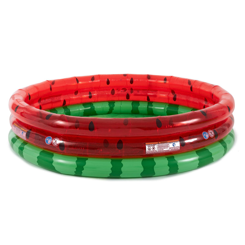 Intex Round Inflatable Kids Swimming and Wading Watermelon Pool (6 Pack)