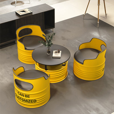 Ensemble de salon en similicuir 4 pièces Kalek