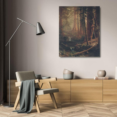 «Giant Redwood Trees of California» par Albert Bierstadt - Art mural sur toile tendue avec châssis