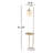 Premont 61.25'' Brass Tray Table Floor Lamp