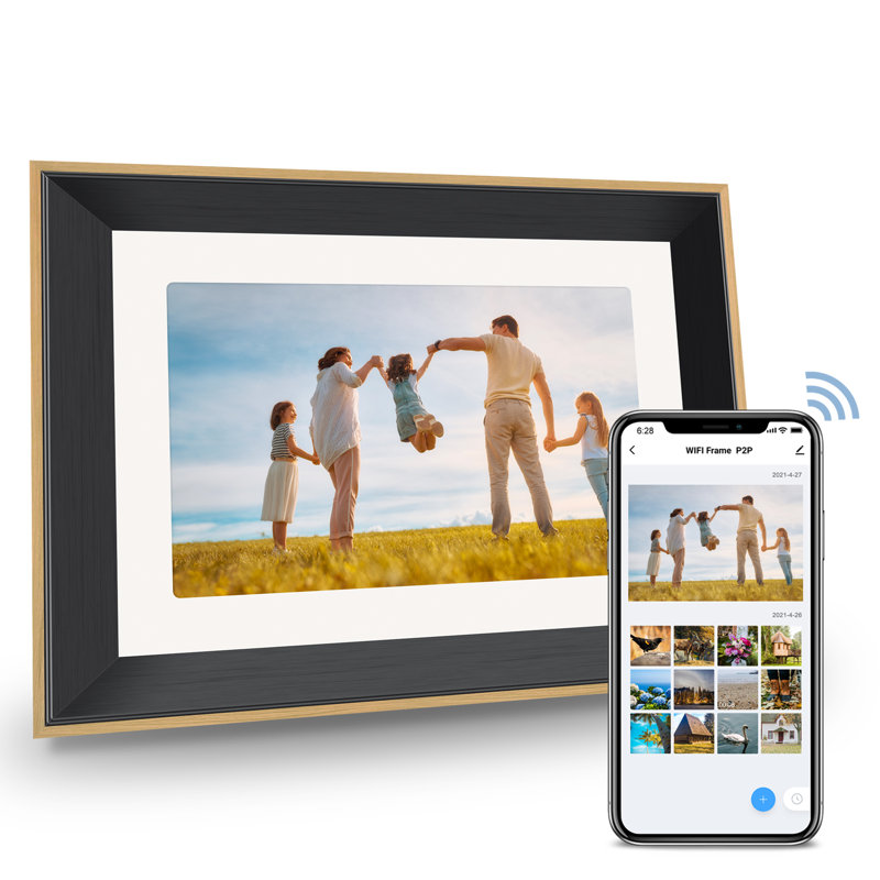 Black Solid + Manufactured Wood Picture Frame