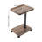 Side Table C-Shaped Height Adjustment End Table Desk With Wheels For Couch Sofa-766164081