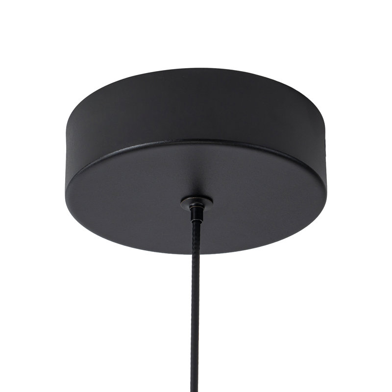 Vernet 24-in Black Dimmable LED Pendant, Black