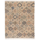 Pali Blue Handwoven Jute Rug