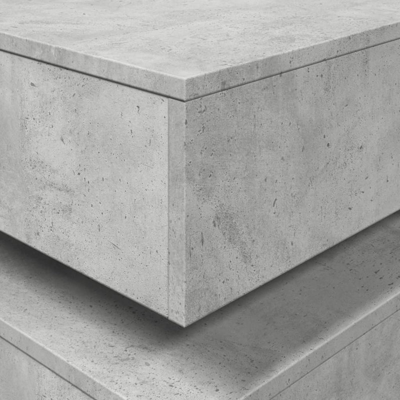Caylen Block Coffee Table, Concrete Grey
