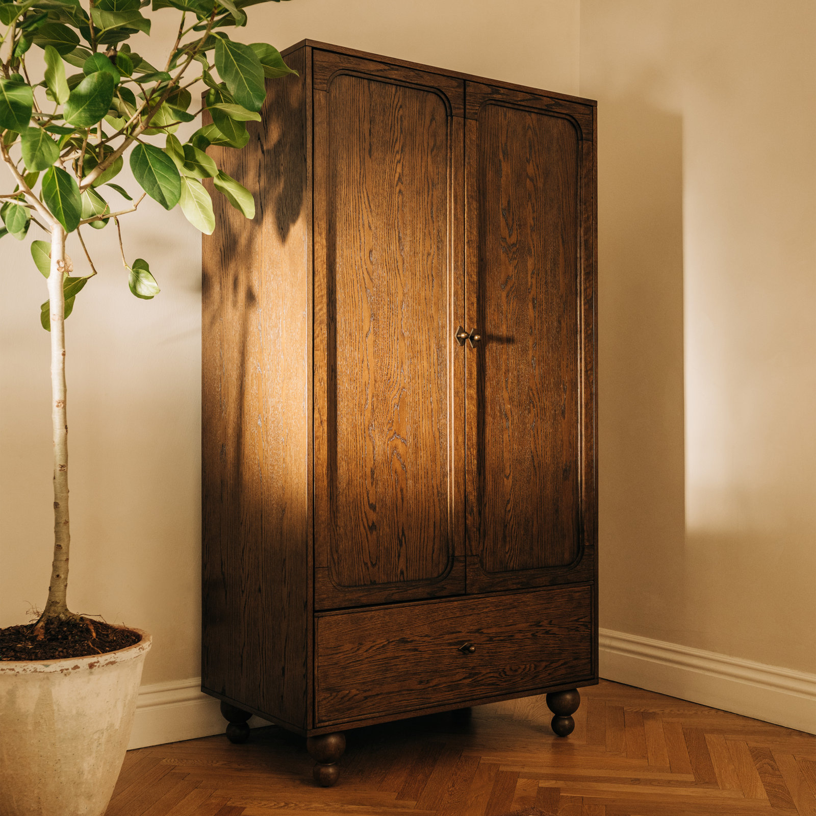 Astre Assembled Armoire by Nate Berkus, Toffee